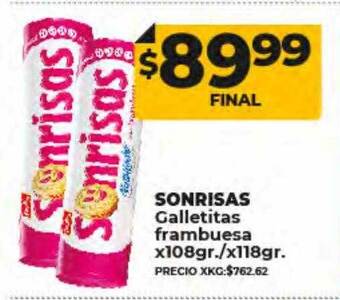 Supermayorista Vital Sonrisas galletitas frambuesa oferta