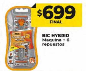 Supermayorista Vital Bic hybrid maquina + 6 repuestos oferta