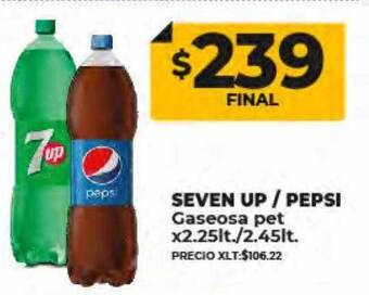 Supermayorista Vital Seven up pepsi gaseosa pet oferta