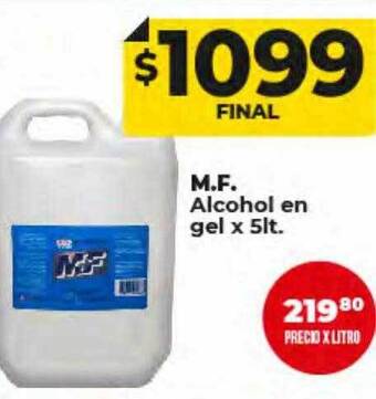 Supermayorista Vital M.f. alcohol en gel oferta