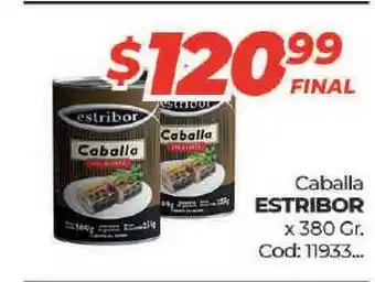 Diarco ESTRIBOR Caballa 380 Gr. oferta