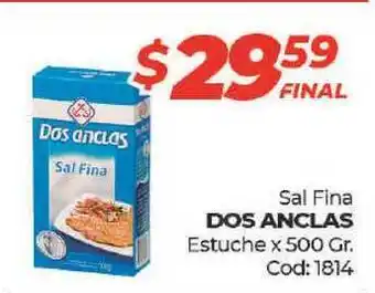 Diarco DOS ANCLAS Sal Fina 500 Gr. oferta