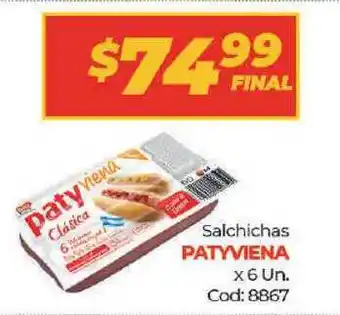 Diarco PATYVIENA Salchichas 6 Un. oferta