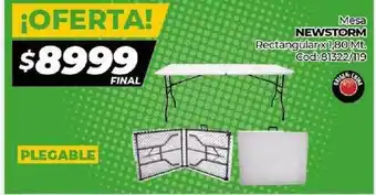 Diarco NEWSTORM Mesa Rectangular 1,80 Mt. oferta