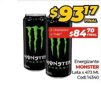 Diarco MONSTER Energizante 473 Ml. oferta