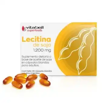 Superfoods lecitina de soja softgel cápsulas 30 unid.