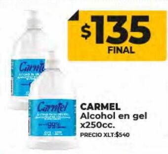 Supermayorista Vital Carmel alcohol en gel oferta
