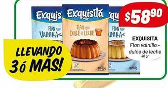 Almacor Exquisita flan vainilla - dulce de leche oferta