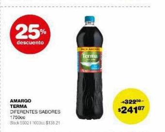 Atomo Conviene Amargo terma 25% descuento oferta