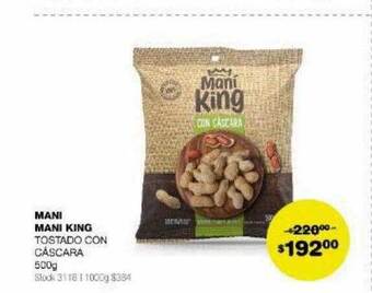 Atomo Conviene Mani mani king tostado con cáscara oferta