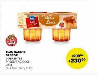 Atomo Conviene Flan casero sancor oferta