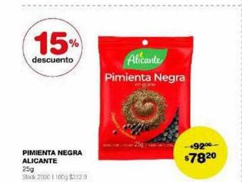 Atomo Conviene Pimienta negra alicante 15% descuento oferta