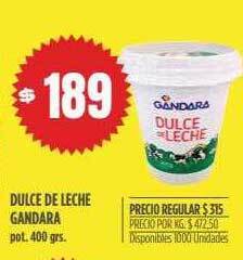 Supermercados Vea Dulce de leche gandara oferta