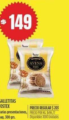 Supermercados Vea Galletitas tostex oferta