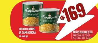 Supermercados Vea Choclo entero la campagnola oferta