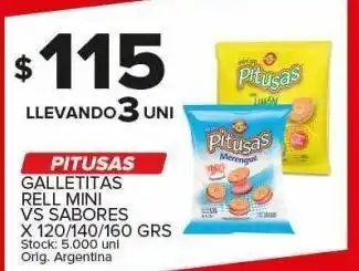 Carrefour Maxi Galletas pitusas x 120/140/160g oferta