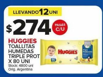 Carrefour Maxi Toallitas húmedas huggies x 80un oferta