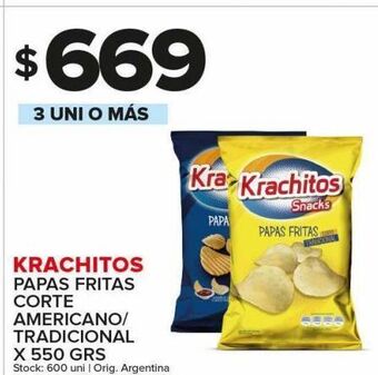 Carrefour Maxi Papas fritas krachitos x 550g oferta
