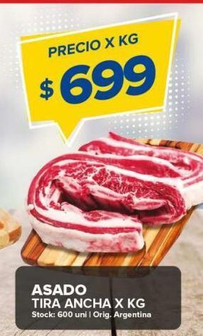 Carrefour Maxi Asado tira ancha x kg oferta