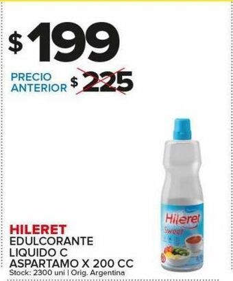 Carrefour Maxi Edulcorante hileret x 200cc oferta