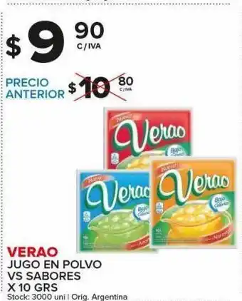 Carrefour Maxi Jugo en polvo verao x 10g oferta