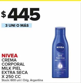 Carrefour Maxi Crema corporal nivea x 250cc oferta
