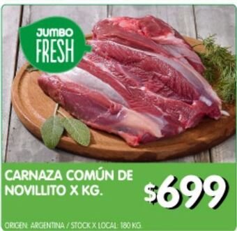 Jumbo Carnaza común de novillito kg oferta