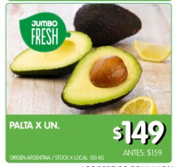 Jumbo Palta x un oferta