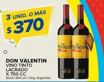 Carrefour Maxi Vino tinto don valentin x 750cc oferta