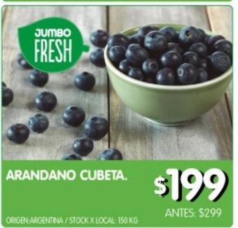 Jumbo Arándanos cubeta oferta