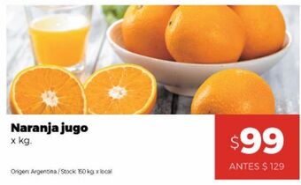 Disco Naranja jugo kg oferta