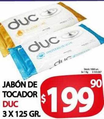 Supermercados Mariano Max Jabón de tocador duc oferta