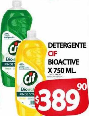 Supermercados Mariano Max Detergente cif bioactive oferta