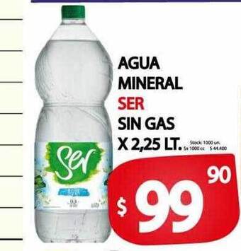 Supermercados Mariano Max Agua mineral ser sin gas oferta