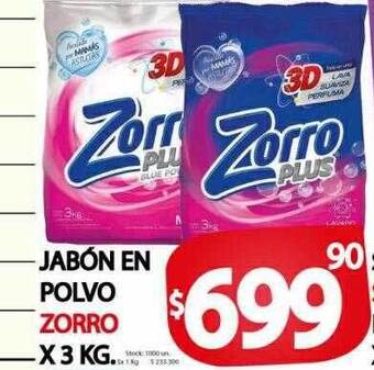 Supermercados Mariano Max Jabón en polvo zorro oferta