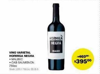 Atomo Conviene Vino varietal hormiga negra oferta