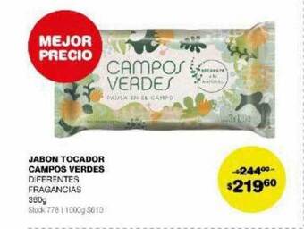 Atomo Conviene Jabon tocador campos verdes oferta