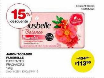 Atomo Conviene Jabon tocador plusbelle 15% descuento oferta