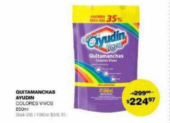 Atomo Conviene Quitamanchas ayudin oferta