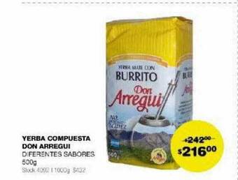 Atomo Conviene Yerba compuesta don arregui oferta