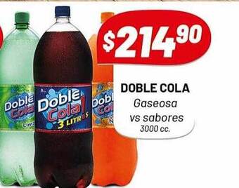 Almacor Doble cola gaseosa vs sabores oferta