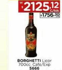 Hipermay Borghetti licor cafe exp oferta