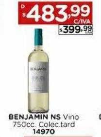 Hipermay Benjamin ns vino colec tard oferta