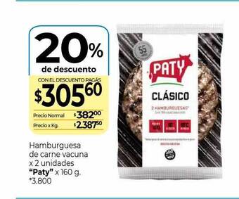 La Anonima Hamburguesa de carne vacuna oferta