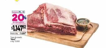 La Anonima Tapa de asado oferta