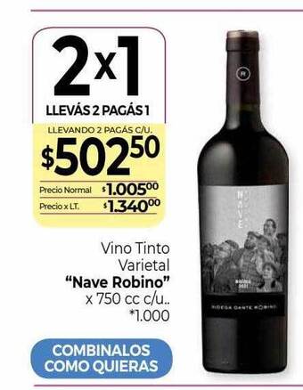 La Anonima Vino tinto varietal oferta