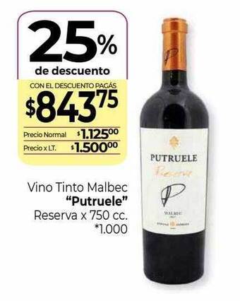 La Anonima Vino tinto malbec oferta