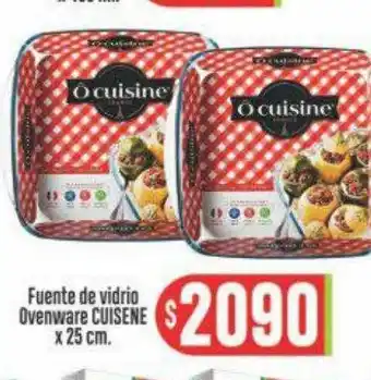 Fuente de vidrio ovenware cuisene