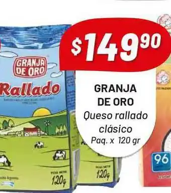 Almacor Granja De Oror Queso Rallado Clásico 120gr oferta