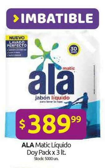 Cordiez Ala Matic Líquido Doy Pack x 3lt oferta